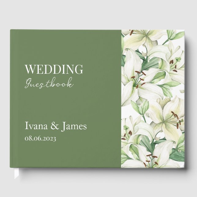 LILY Blommar Elegance Gästböcker (Framsida)