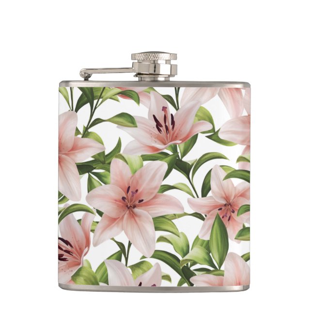 Lily blommor. Blommönster Fickplunta (Framsidan)