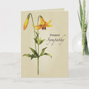 Lily Botanical Religious Sympati Kort