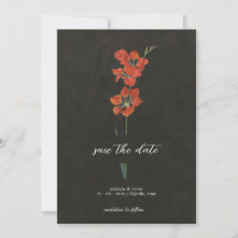 Lily Dutch Master Painting Flat Save Date Card