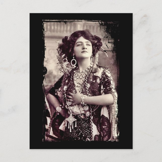 Lily Elsie as the Merry Widow Vykort (Framsida)