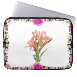Lily Flower Botanical Art Laptop Fodral