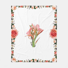 Lily Flower Fleecefilt