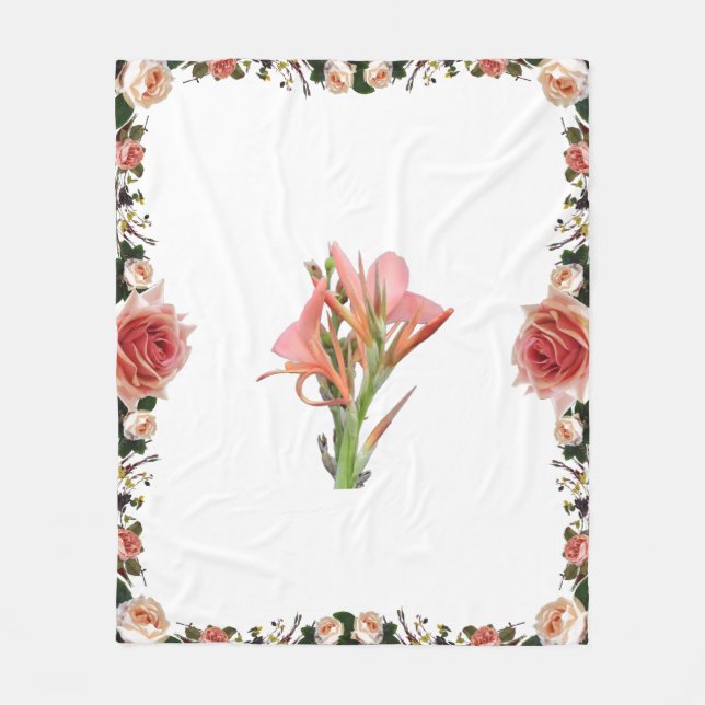 Lily Flower Fleecefilt (Framsidan)