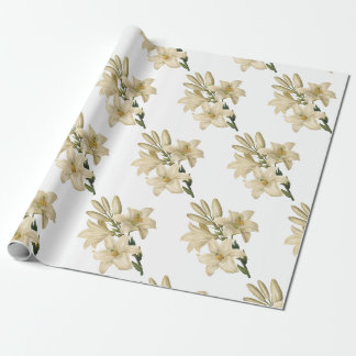 Lily Flower Mönster Presentpapper