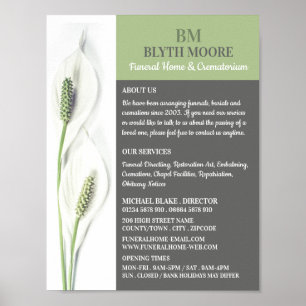 Lily Flowers, begravningshus, direktörer Poster