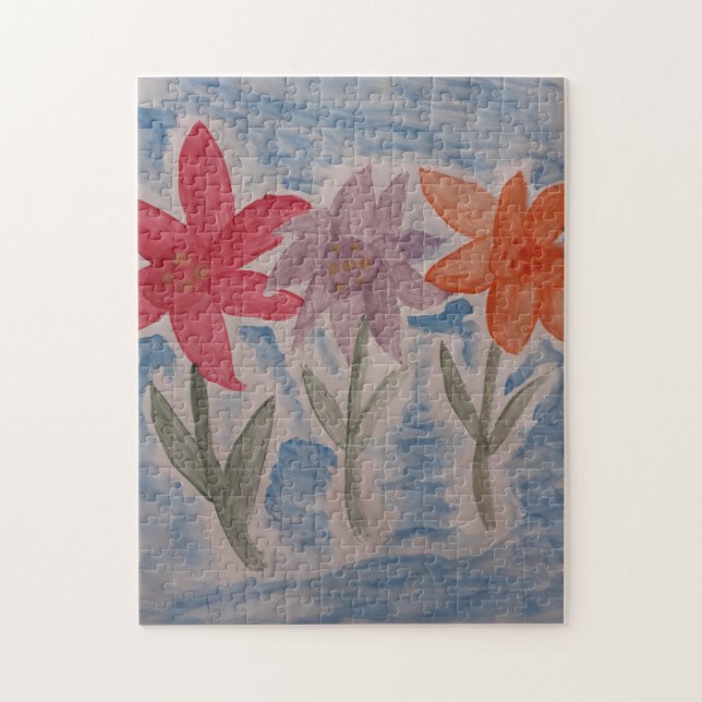 Lily Flowers Jigszle Puzzle Pussel (Vertikal)