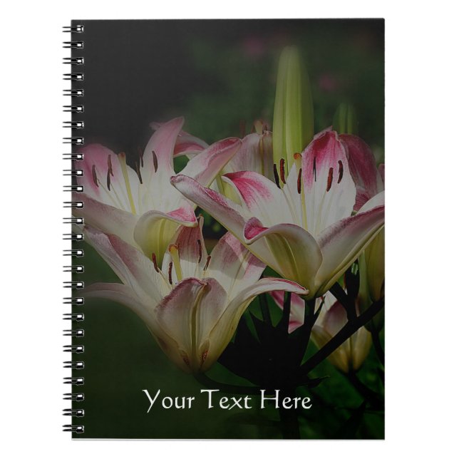 Lily Flowers Nature Anteckningsbok (Framsidan)