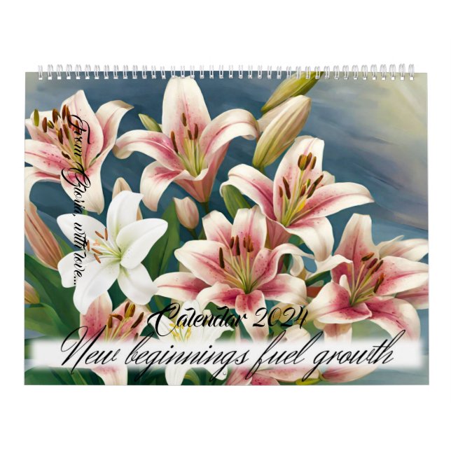 Lily Flowers Tiger Lily Calla Rosa Lilies Kalender (Omslag)