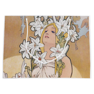 Lily (Four Flowers), Alphonse Mucha