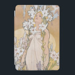 Lily (Four Flowers), Alphonse Mucha iPad Mini Skydd<br><div class="desc">Alphonse Mucha (24 juli 1860-14 juli 1939) var en tjeckisk målare, illustratör och grafisk konstnär som bodde i Paris under Art nouveau-perioden och var bäst känd för sina distinkta stiliserade och dekorativa teaterala poster, särskilt de som tillhör Sarah Bernhardt. Han tog fram illustrationer, annonser, dekorativa paneler och formgivningar, som blev...</div>