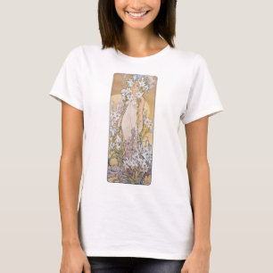Lily (Four Flowers), Alphonse Mucha T Shirt