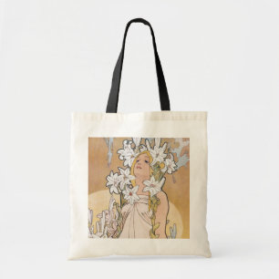 Lily (Four Flowers), Alphonse Mucha Tygkasse