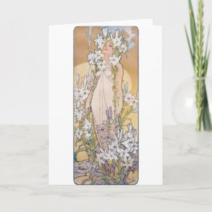 Lily (fyra blommor), Alphonse Mucha Kort