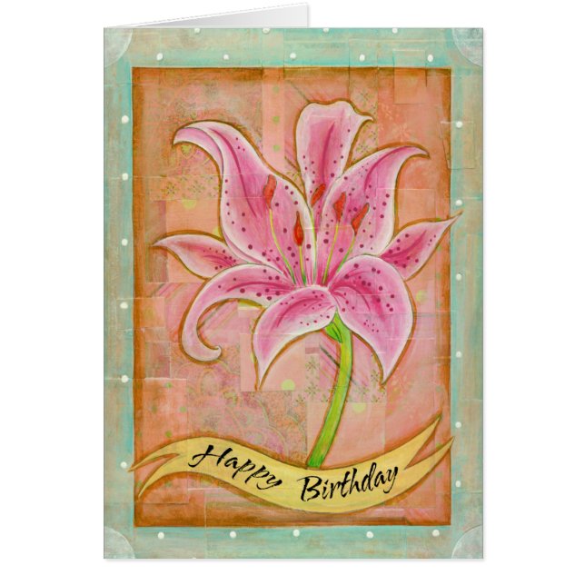 Lily Greeting Card Hälsningskort (Framsidan)