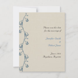 Lily i dalen på Ecru Linen Spara datumet