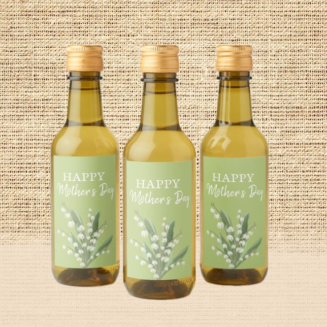 Lily i Valley Mors dag Vinetikett (Skapare uppladdad)