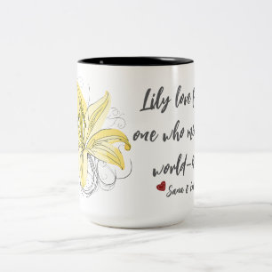 Lily Kärlek Blommigt Mugg - Mamma Gift