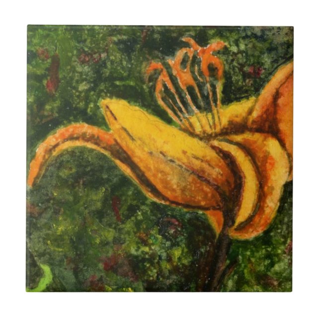 "Lily" Kitchen Garden Ceramic Tile Kakelplatta (Framsidan)