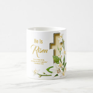 Lily Kor Scripture han är riserad Kaffemugg