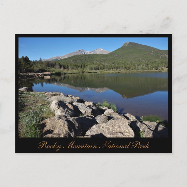 Lily Lake Rocky Mountain National Park Vykort (Framsida)