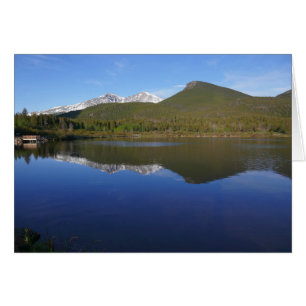 Lily Lake vid Rocky Mountain National Park Hälsningskort