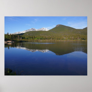 Lily Lake vid Rocky Mountain National Park Poster
