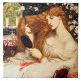 Lily Lilith (häpnadsväckande skönhet med långt röt Kakelplatta