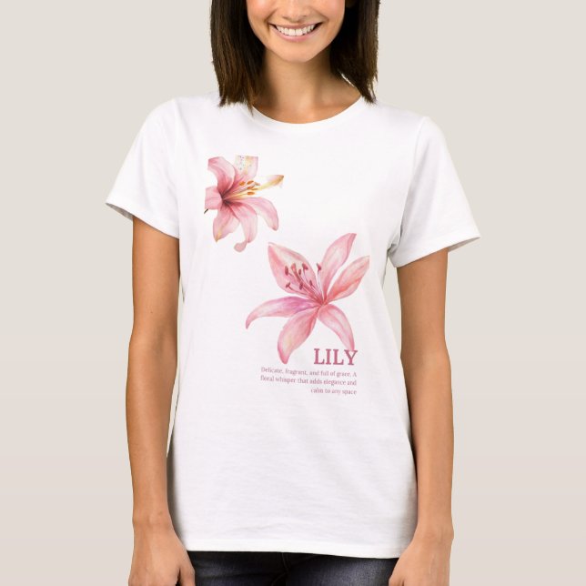 Lily lyser  t shirt (Framsida)