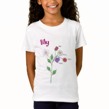 Lily Namn Flickas Blomma T-Shirt