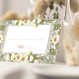 Lily Namn-kort Bröllop Bord Vintage Art nouveau Kort