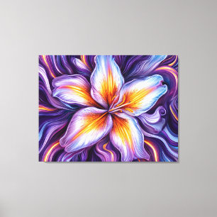 🌺 Lily Närbild Väggkonst För Elegant Blommig Hem Canvastryck