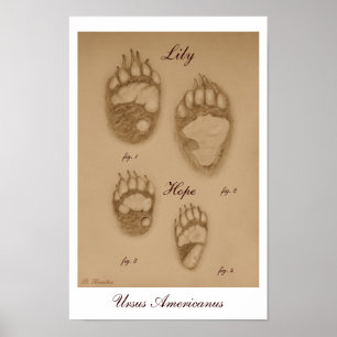 Lily och Hope Paw Skriv ut Poster