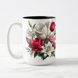 Lily och ro Two-Tone kaffe Mugg, 15 oz Två-Tonad Mugg