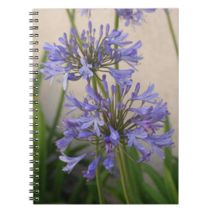 Lily of the Nile Flowers Notebook Anteckningsbok Med Spiral