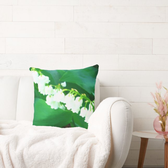 Lily of The Valley Akvarell Kudde (Soffa)