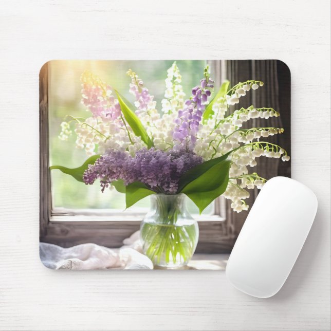 Lily of the Valley and Lilac Bouquet by Window Musmatta (Med mus)