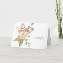 Lily of the Valley and Ro Personal Stationery Kort