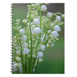 Lily of the valley anteckningsbok med spiral