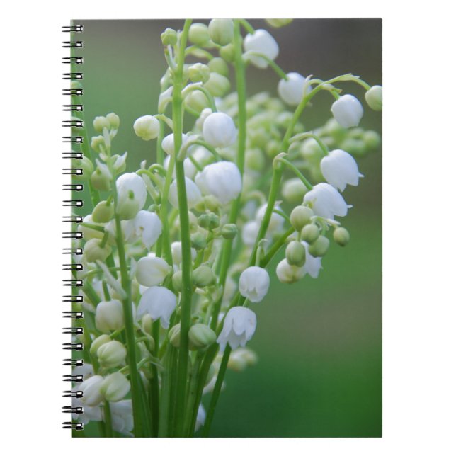 Lily of the valley anteckningsbok med spiral (Framsidan)