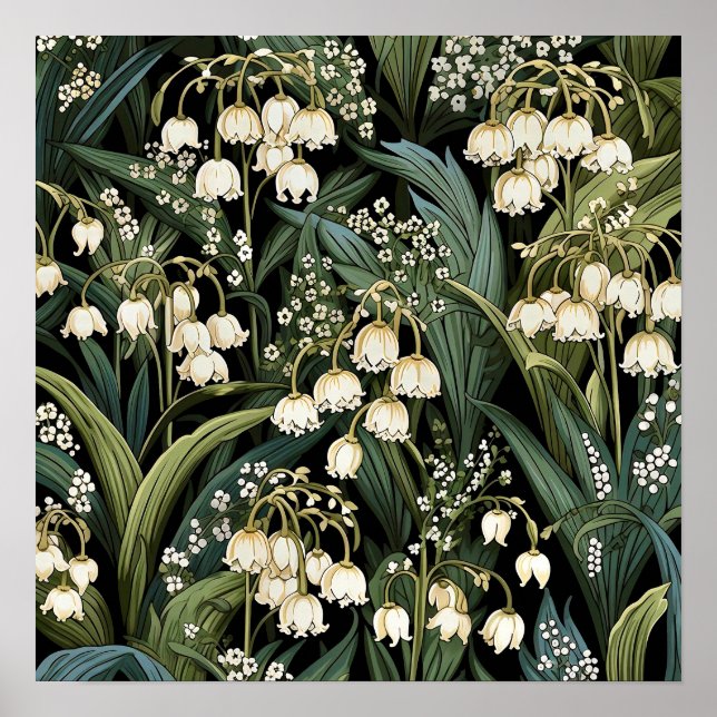 Lily of the Valley Art Print Poster (Framsidan)