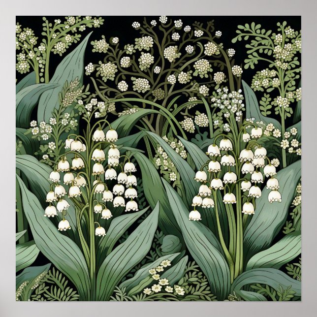 Lily of the Valley Art Print Poster (Framsidan)