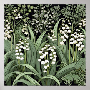 Lily of the Valley Art Print Poster
