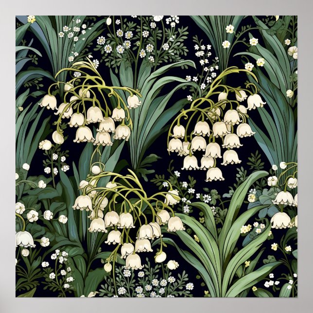 Lily of the Valley Art Print Poster (Framsidan)