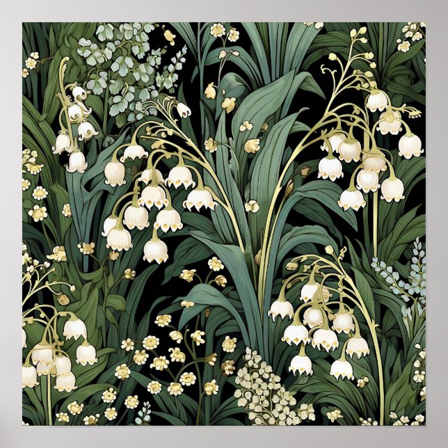 Lily of the Valley Art Print Poster (Framsidan)