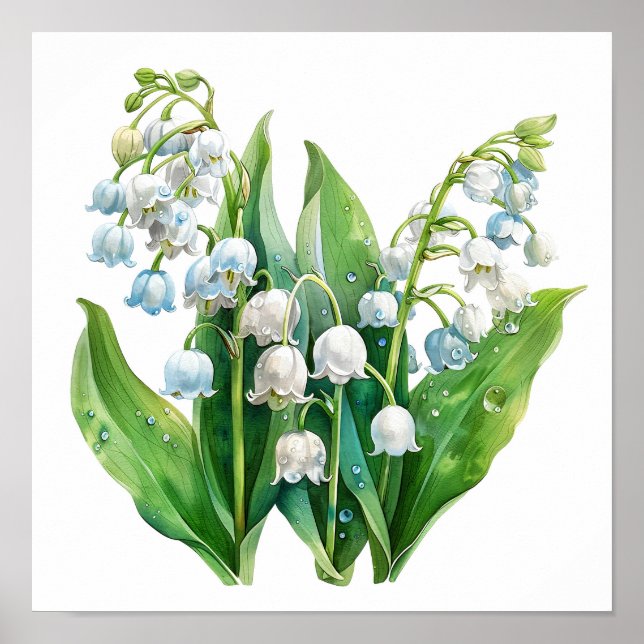 Lily of the Valley Art Print Poster (Framsidan)