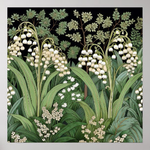 Lily of the Valley Art Print Poster