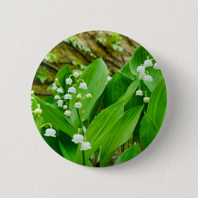Lily of the Valley Badge Knapp (Framsida)