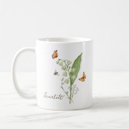 Lily of the Valley Birth Month Flower Kaffemugg