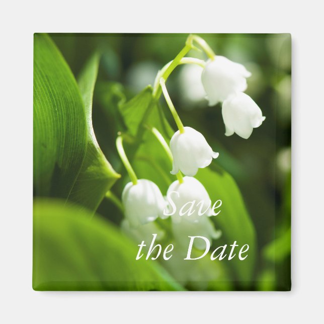 Lily of the valley-blomman magnet (Framsidan)